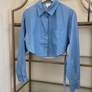 HERSY Button Down Crop Shirt